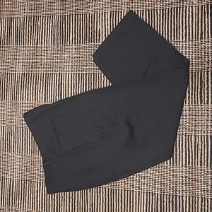 ERMENEGILDO ZEGNA LUXURY SUPER 100s WOOL BLACK PANTS